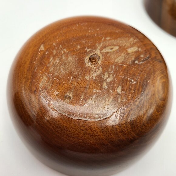Lot 4 Vintage Myrtlewood Bowls Myrtle Craft Studios Oregon 5" For Refinishing - Picture 9 of 14